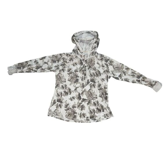 Carhartt light  size l active/athleisure long sleeve hoodie half buttons - Picture 2 of 5